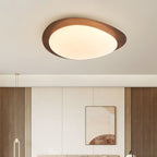 Quisti Pebble Ceiling Light in Walnut