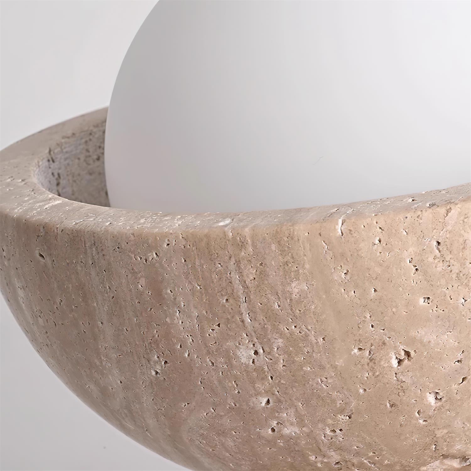Mysa Travertine Minimalist Ceiling Light