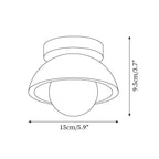 Mysa Travertine Minimalist Ceiling Light