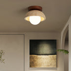Mysa Travertine Minimalist Ceiling Light
