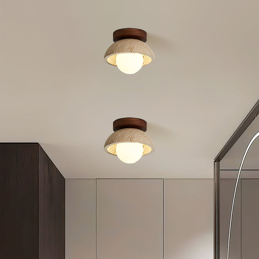 Mysa Travertine Minimalist Ceiling Light