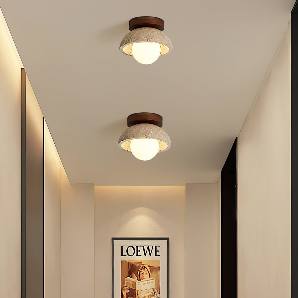 Mysa Travertine Minimalist Ceiling Light