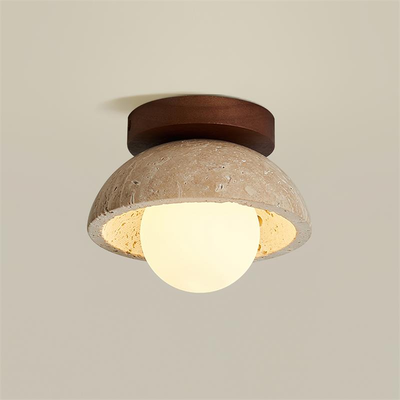Mysa Travertine Minimalist Ceiling Light