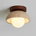 Mysa Travertine Minimalist Ceiling Light