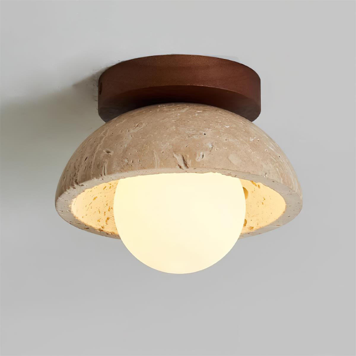 Mysa Travertine Minimalist Ceiling Light