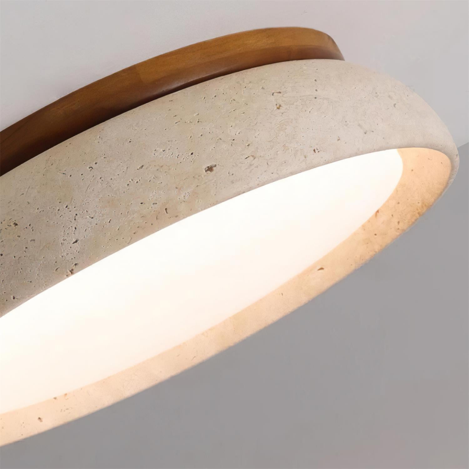 Kloris Piedra Travertine Ceiling Light