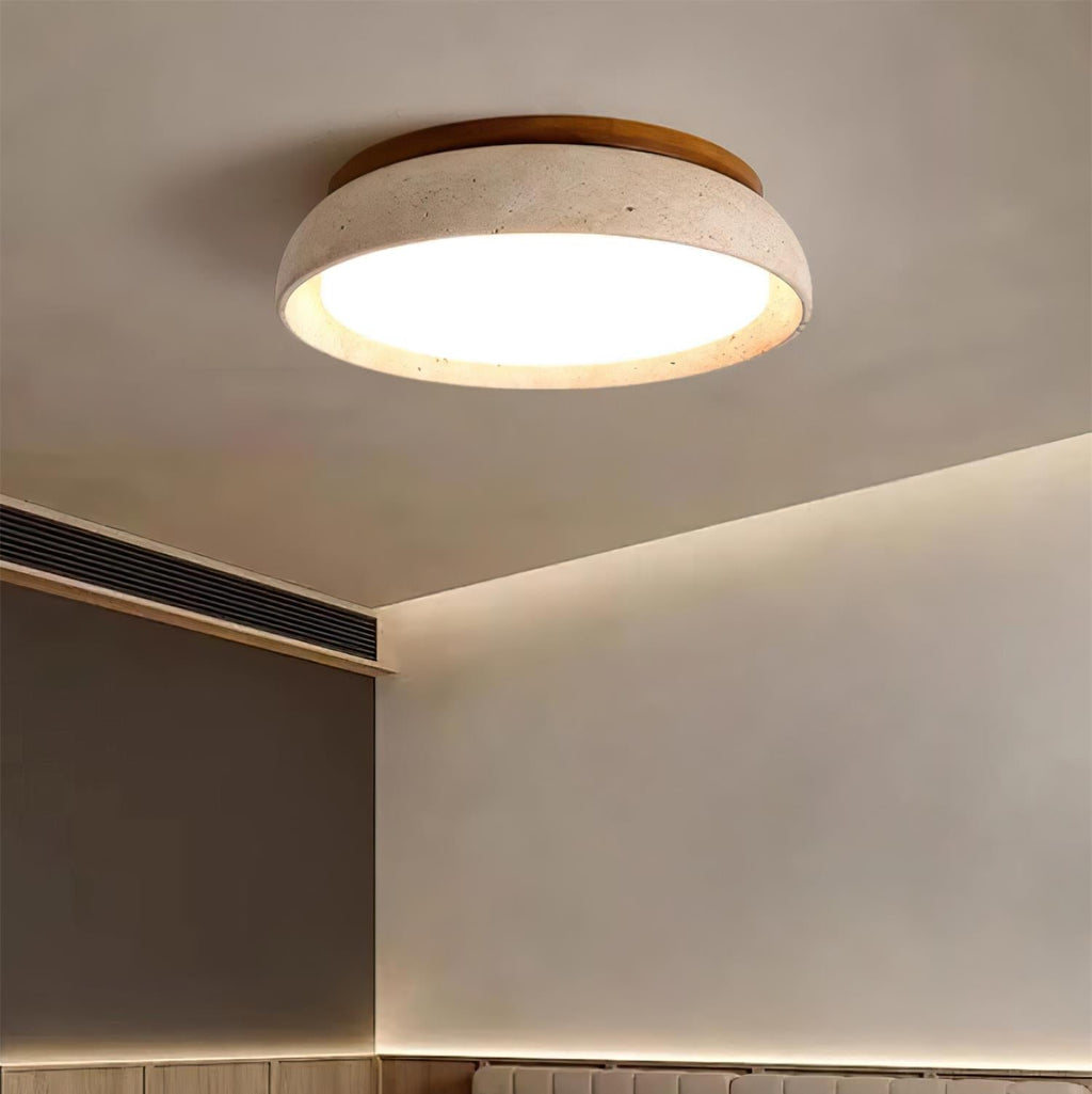 Kloris Piedra Travertine Ceiling Light