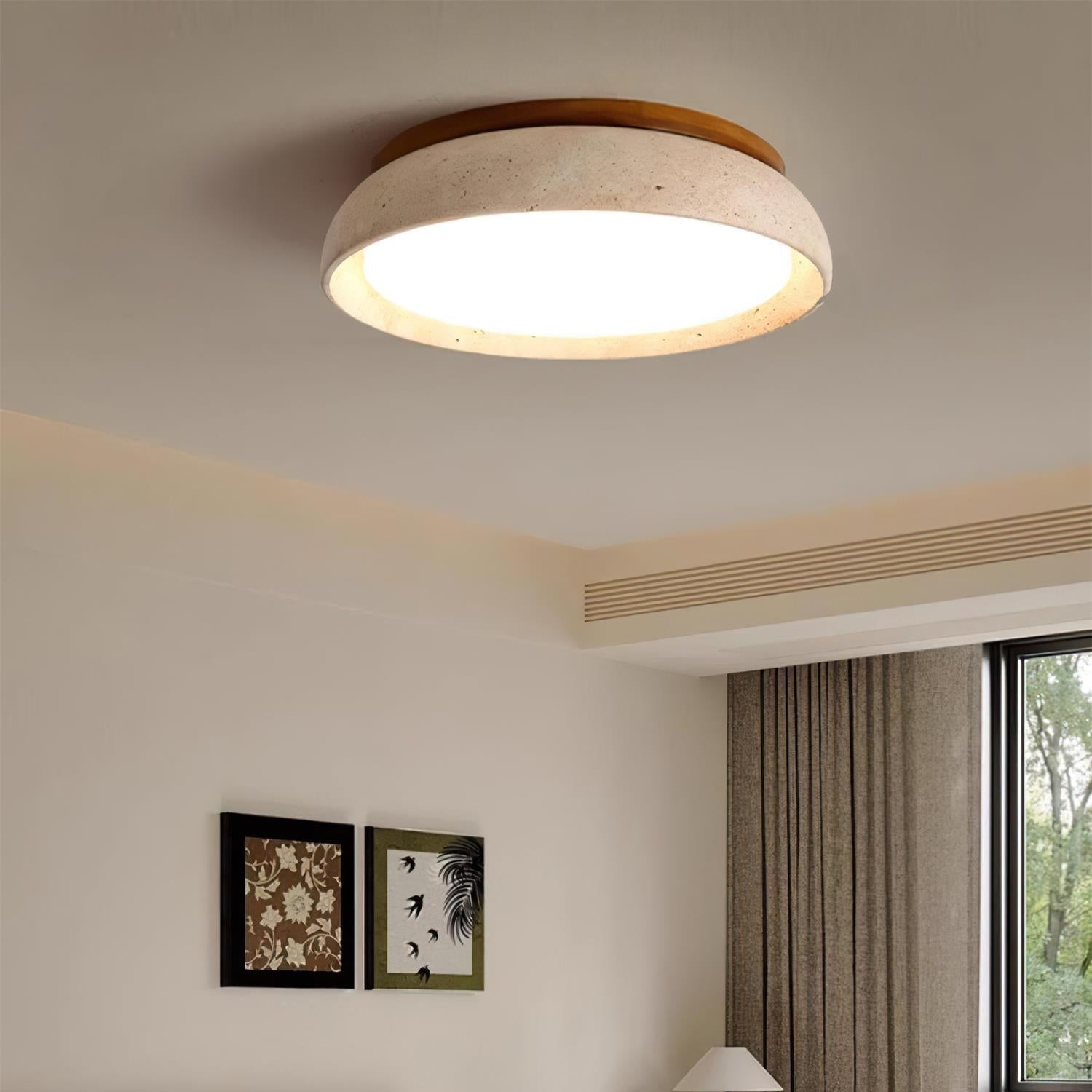 Kloris Piedra Travertine Ceiling Light