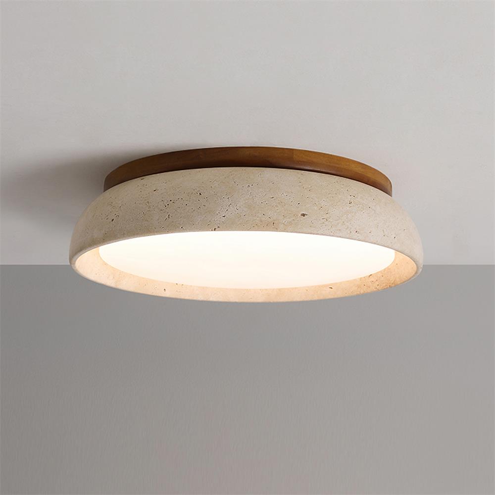 Kloris Piedra Travertine Ceiling Light
