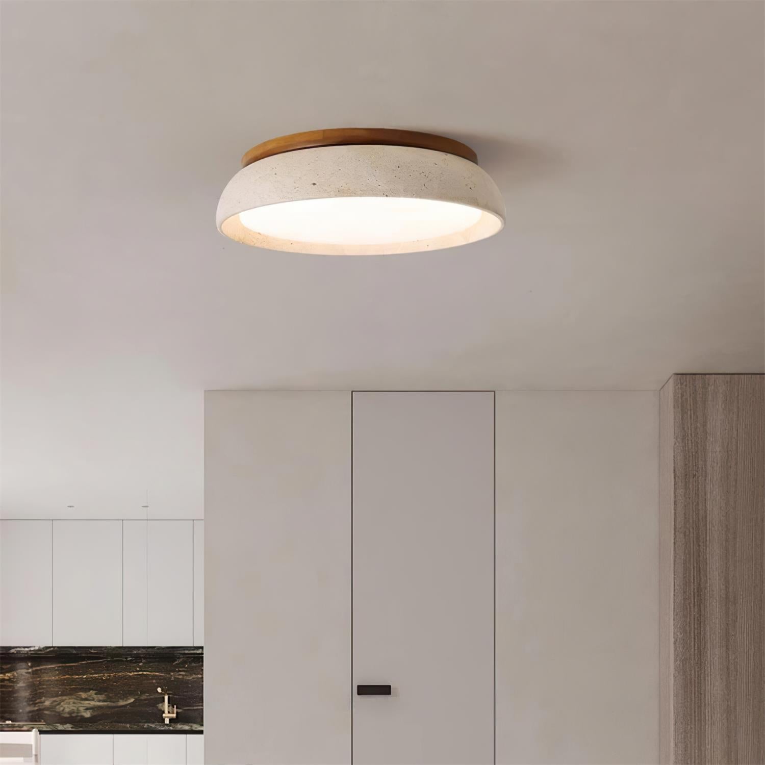 Kloris Piedra Travertine Ceiling Light