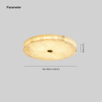 Delya Round Alabaster Ceiling Light