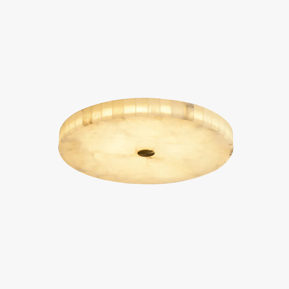 Delya Round Alabaster Ceiling Light