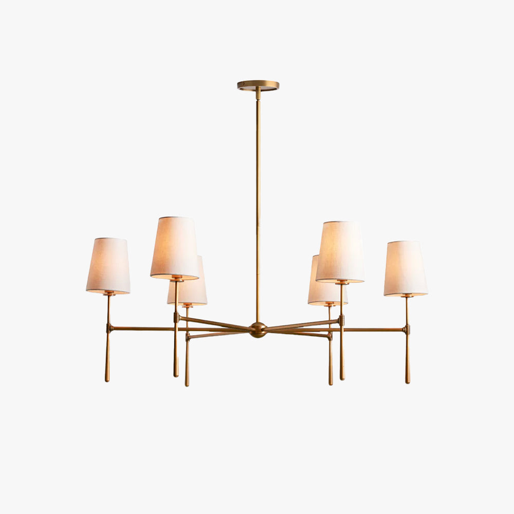 Valea Mid-Century 4- or 6-Light Chandelier