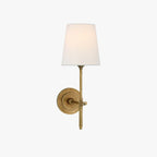 Theodore Brass Wall Lamp with Fabric Shade