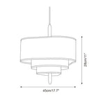 Ophel Green Fabric Pendant Light