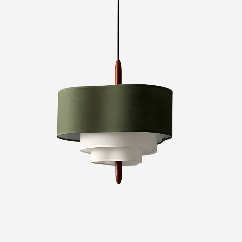 Ophel Green Fabric Pendant Light