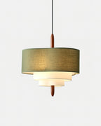 Ophel Green Fabric Pendant Light
