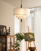 Ophel Green Fabric Pendant Light