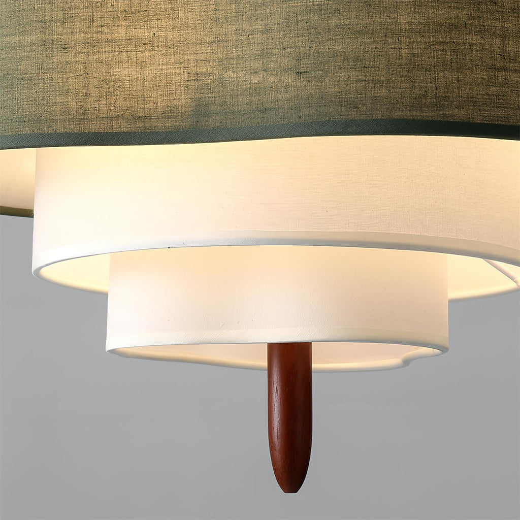 Ophel Green Fabric Pendant Light