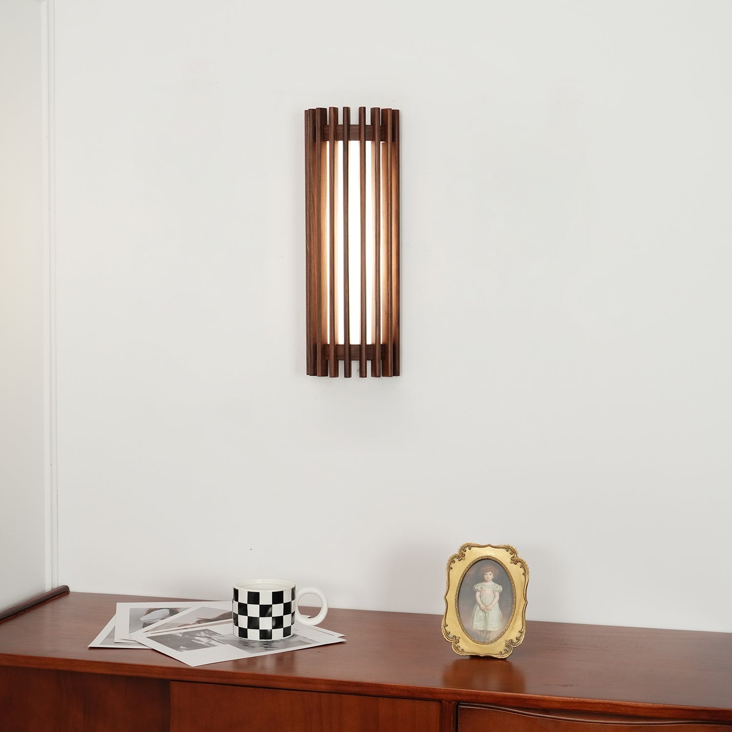 Neyra Indoor Wall Lamp in Walnut