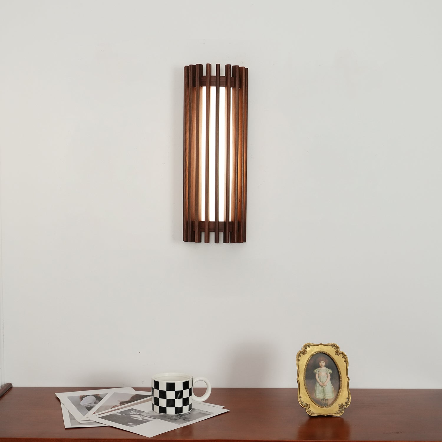 Neyra Indoor Wall Lamp in Walnut