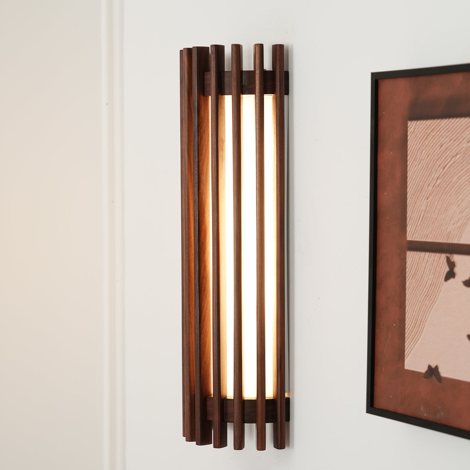 Neyra Indoor Wall Lamp in Walnut