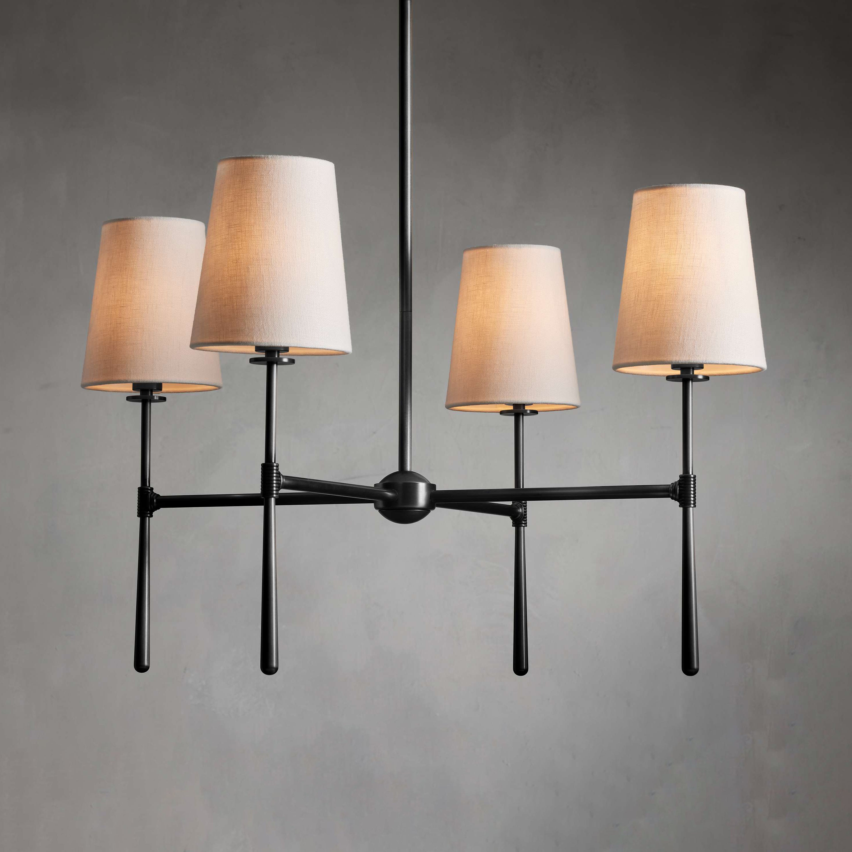 Valea Mid-Century 4- or 6-Light Chandelier