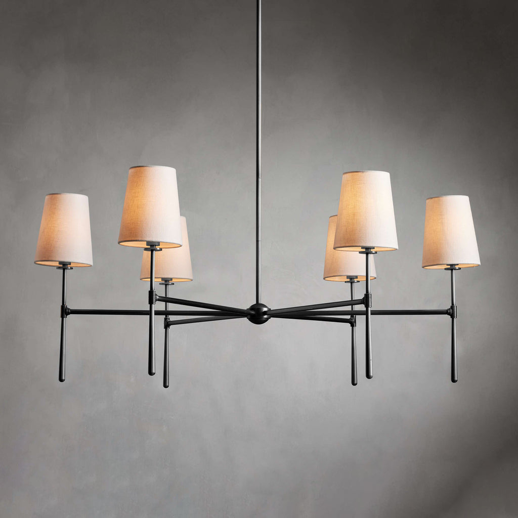 Valea Mid-Century 4- or 6-Light Chandelier