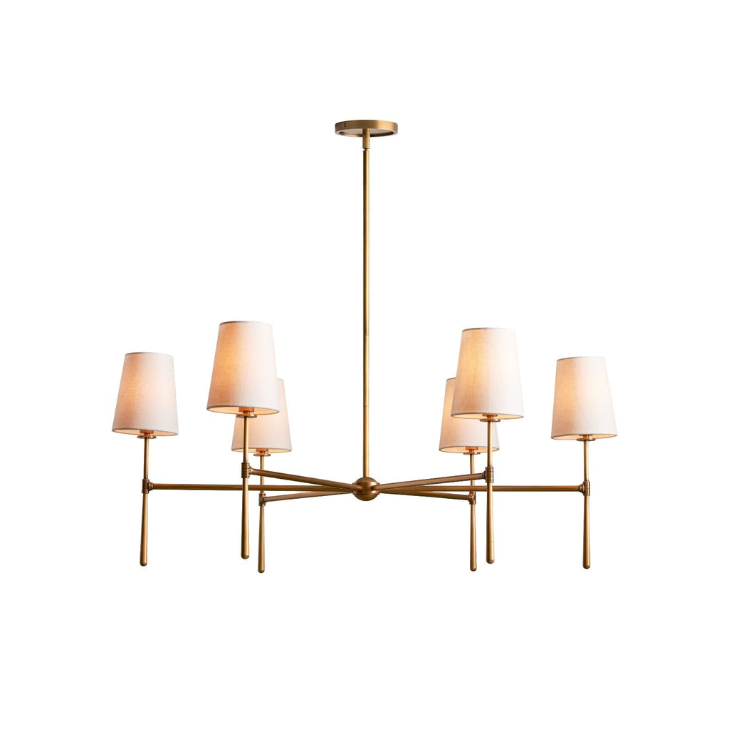Valea Mid-Century 4- or 6-Light Chandelier