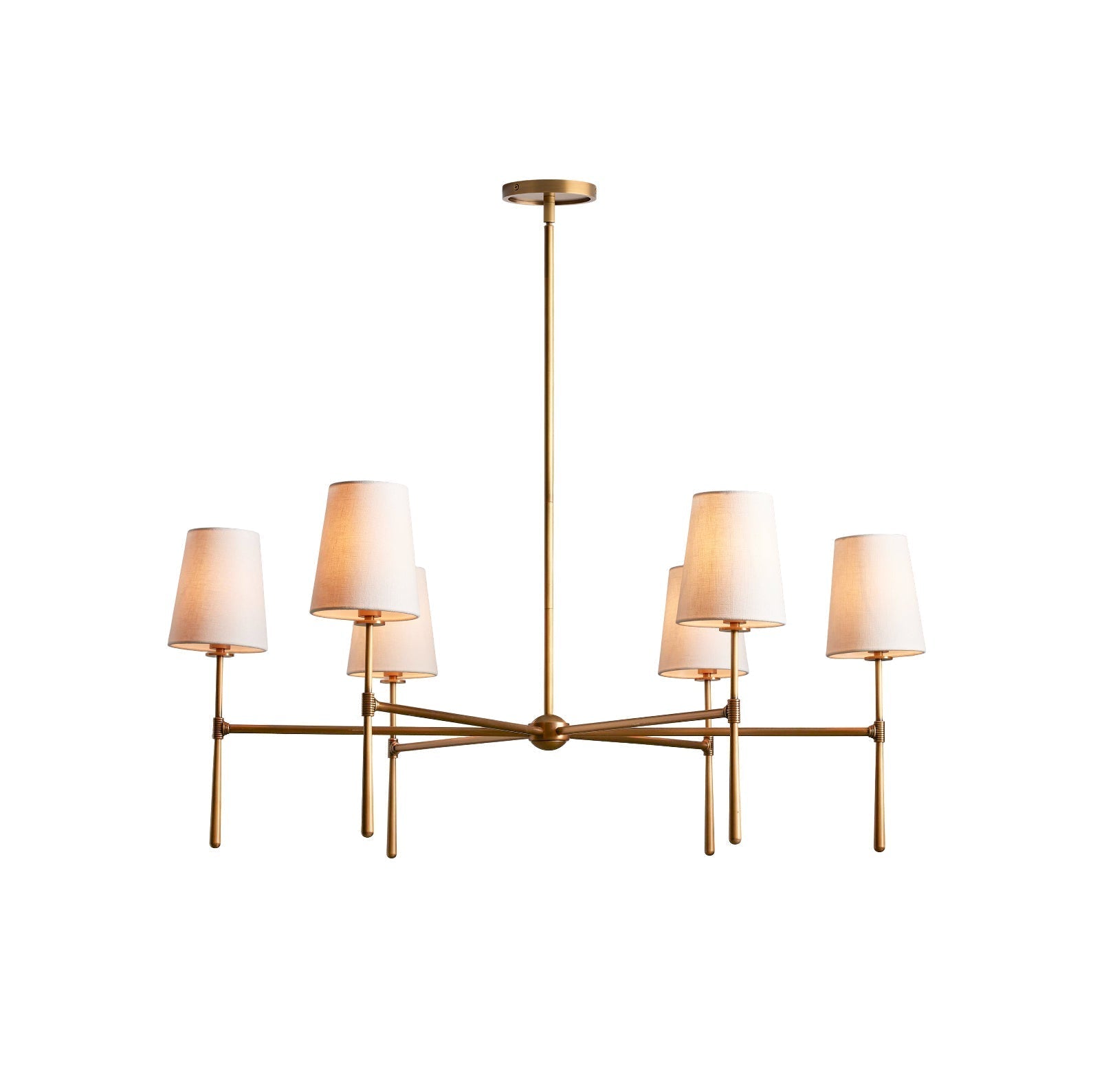 Valea Mid-Century 4- or 6-Light Chandelier