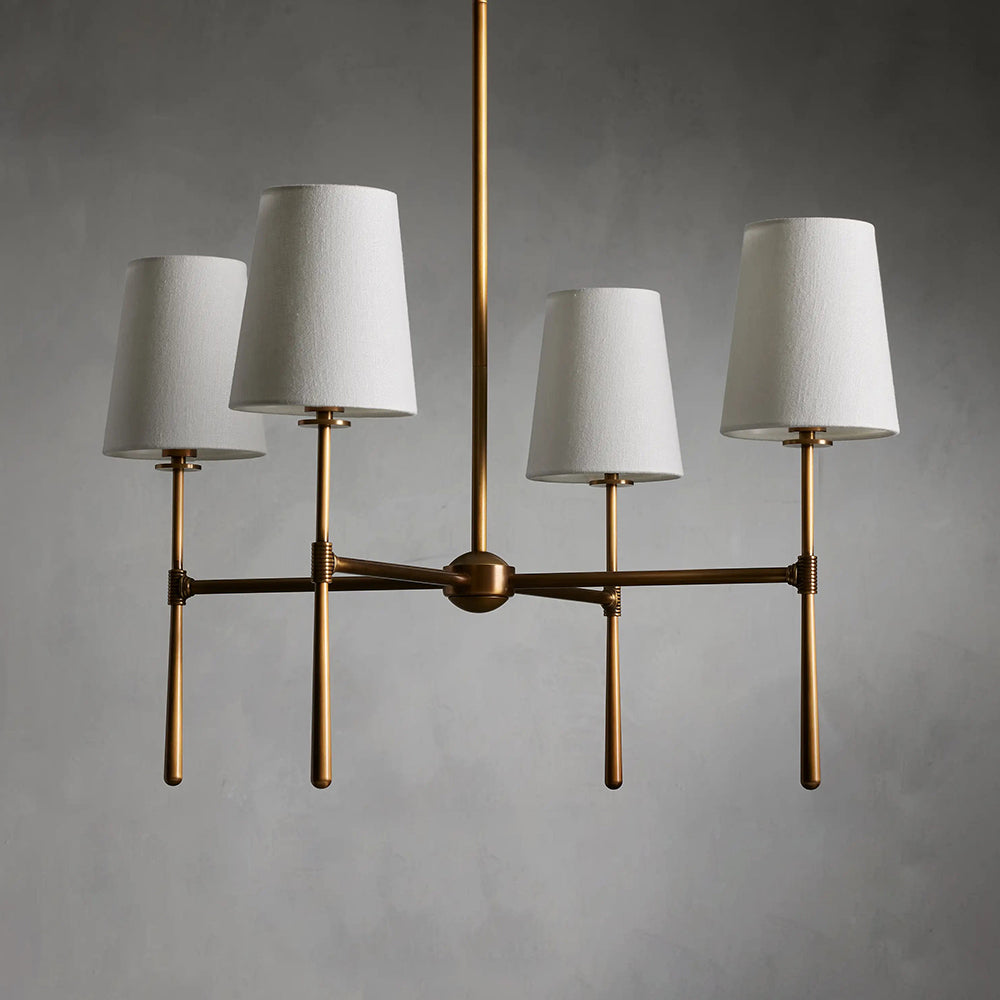 Valea Mid-Century 4- or 6-Light Chandelier