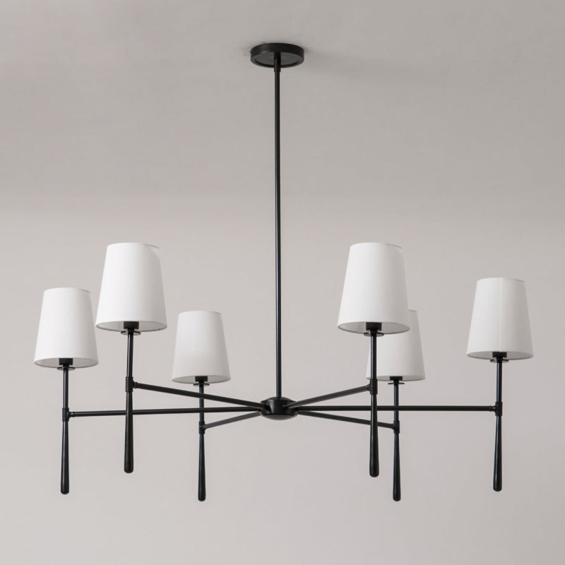 Valea Mid-Century 4- or 6-Light Chandelier