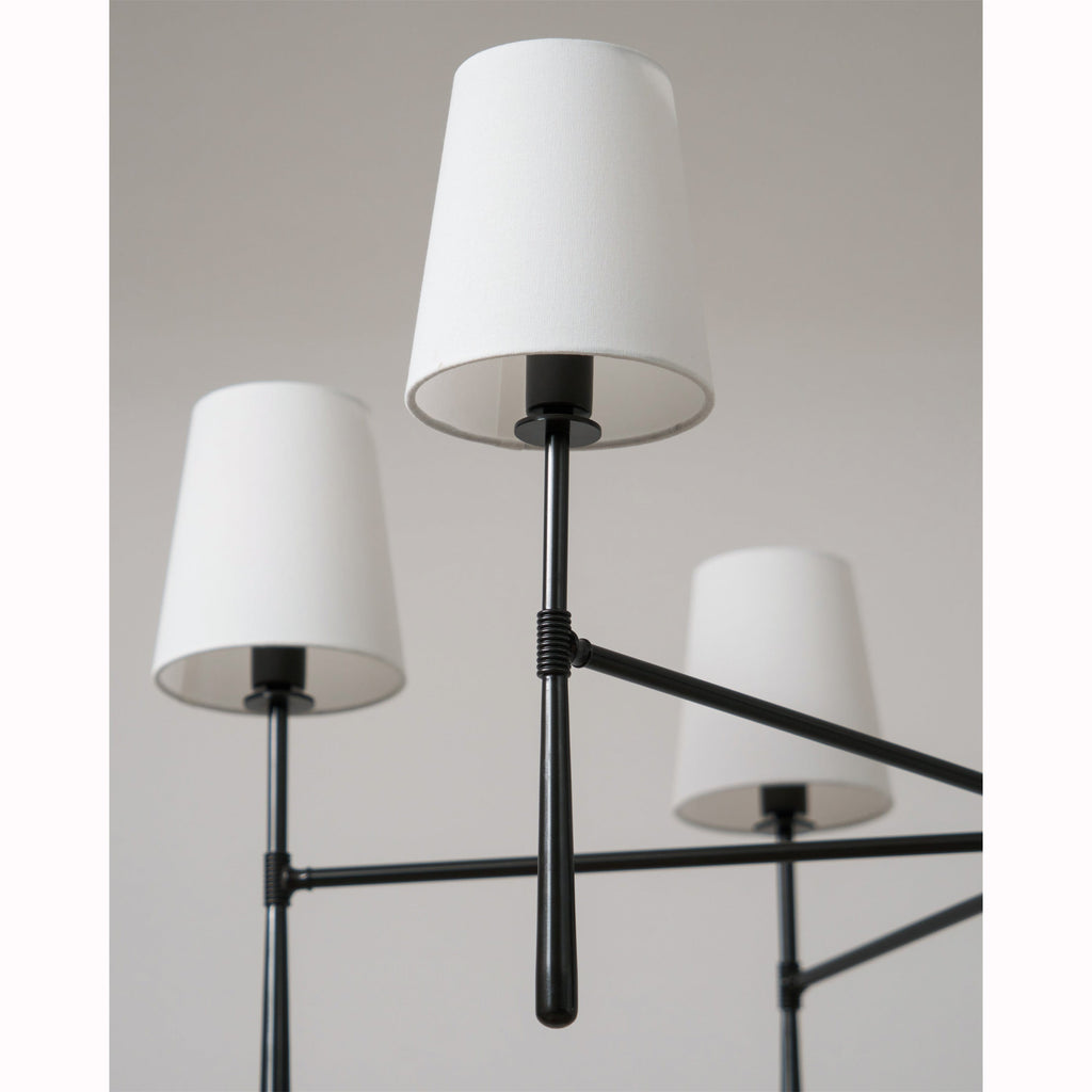 Valea Mid-Century 4- or 6-Light Chandelier