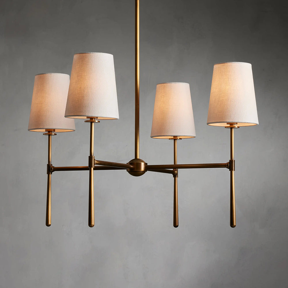 Valea Mid-Century 4- or 6-Light Chandelier