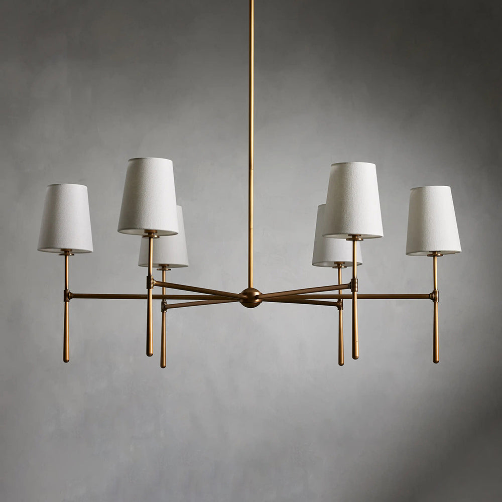 Valea Mid-Century 4- or 6-Light Chandelier