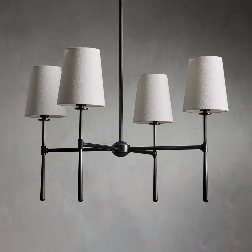 Valea Mid-Century 4- or 6-Light Chandelier