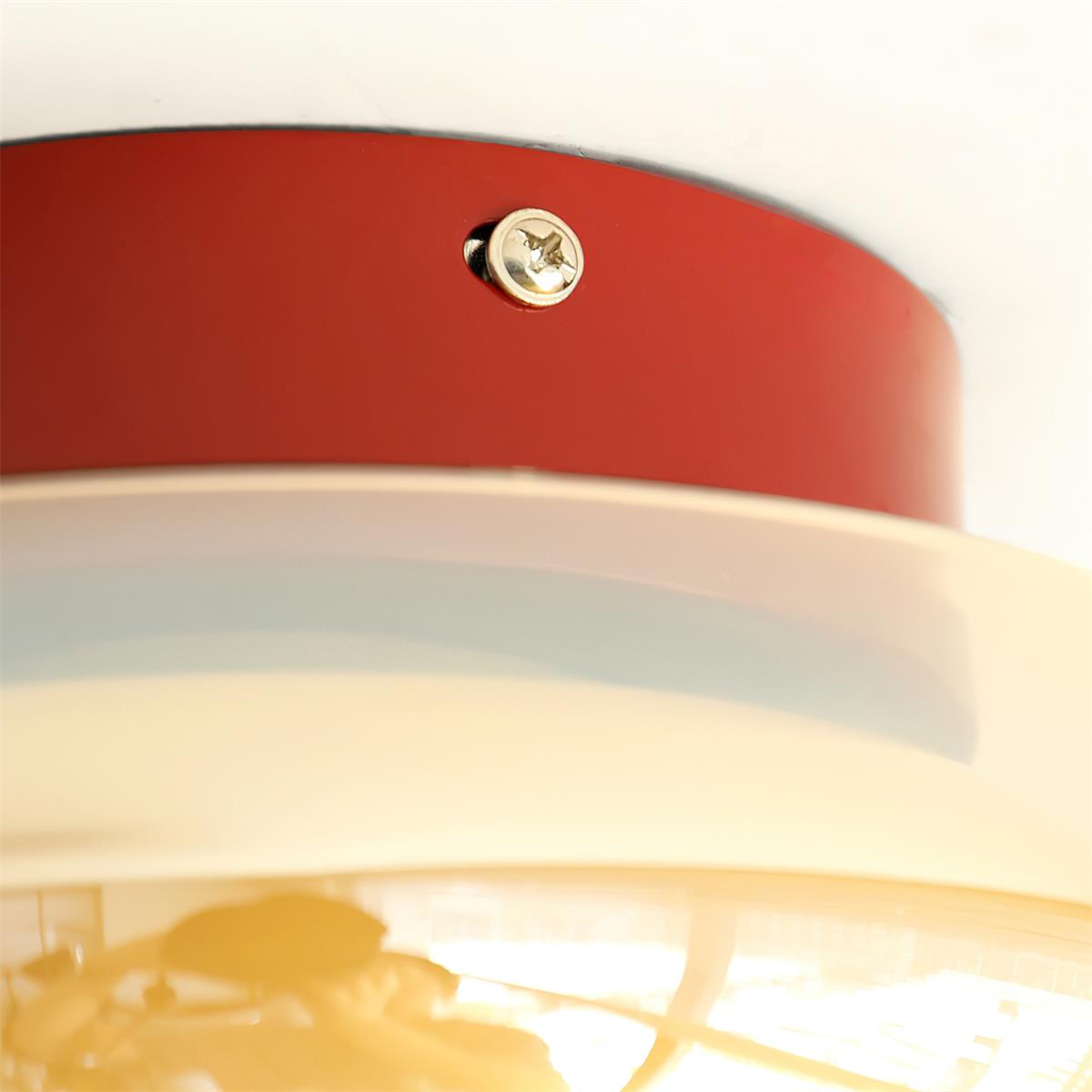 June Vintage Glass Flush-Mount Ceiling Light