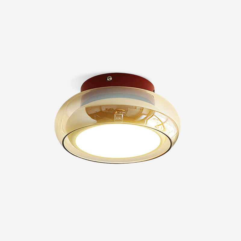 June Vintage Glass Flush-Mount Ceiling Light