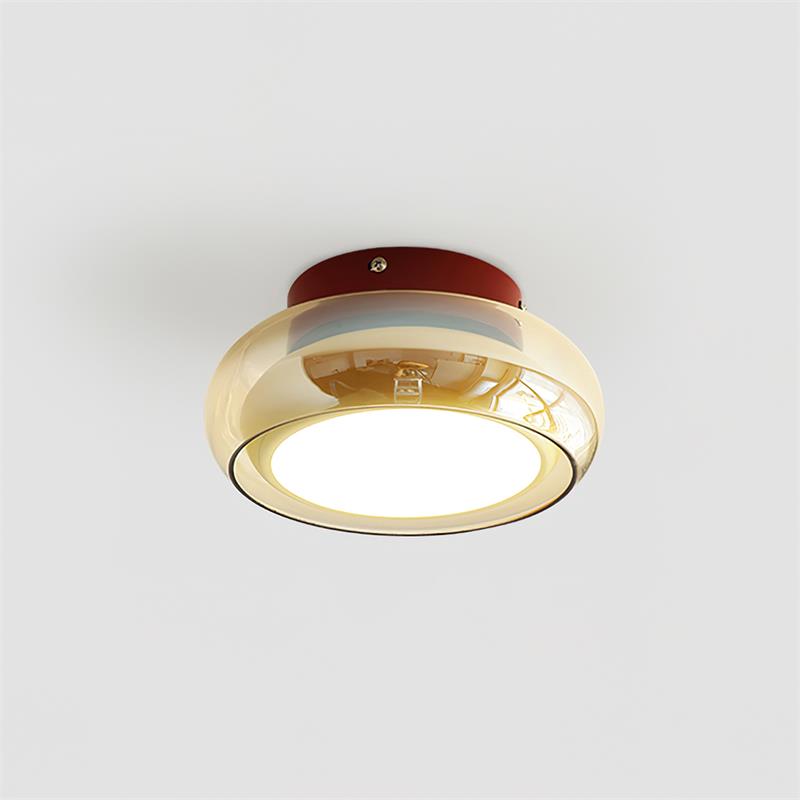 June Vintage Glass Flush-Mount Ceiling Light