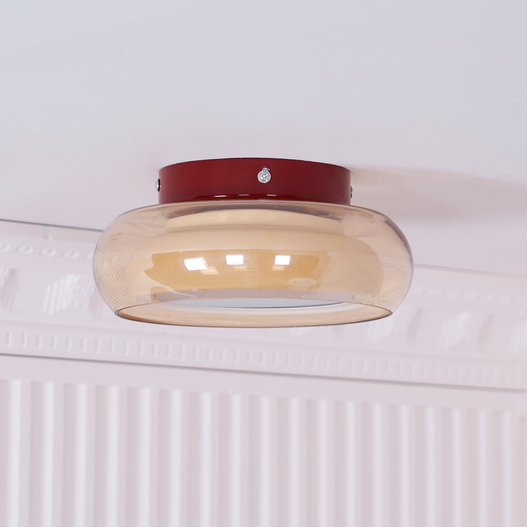June Vintage Glass Flush-Mount Ceiling Light