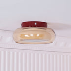 June Vintage Glass Flush-Mount Ceiling Light