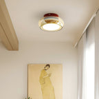 June Vintage Glass Flush-Mount Ceiling Light
