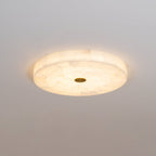 Delya Round Alabaster Ceiling Light