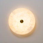Delya Round Alabaster Ceiling Light