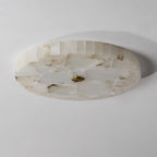 Delya Round Alabaster Ceiling Light
