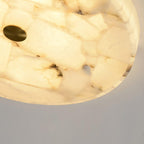 Delya Round Alabaster Ceiling Light