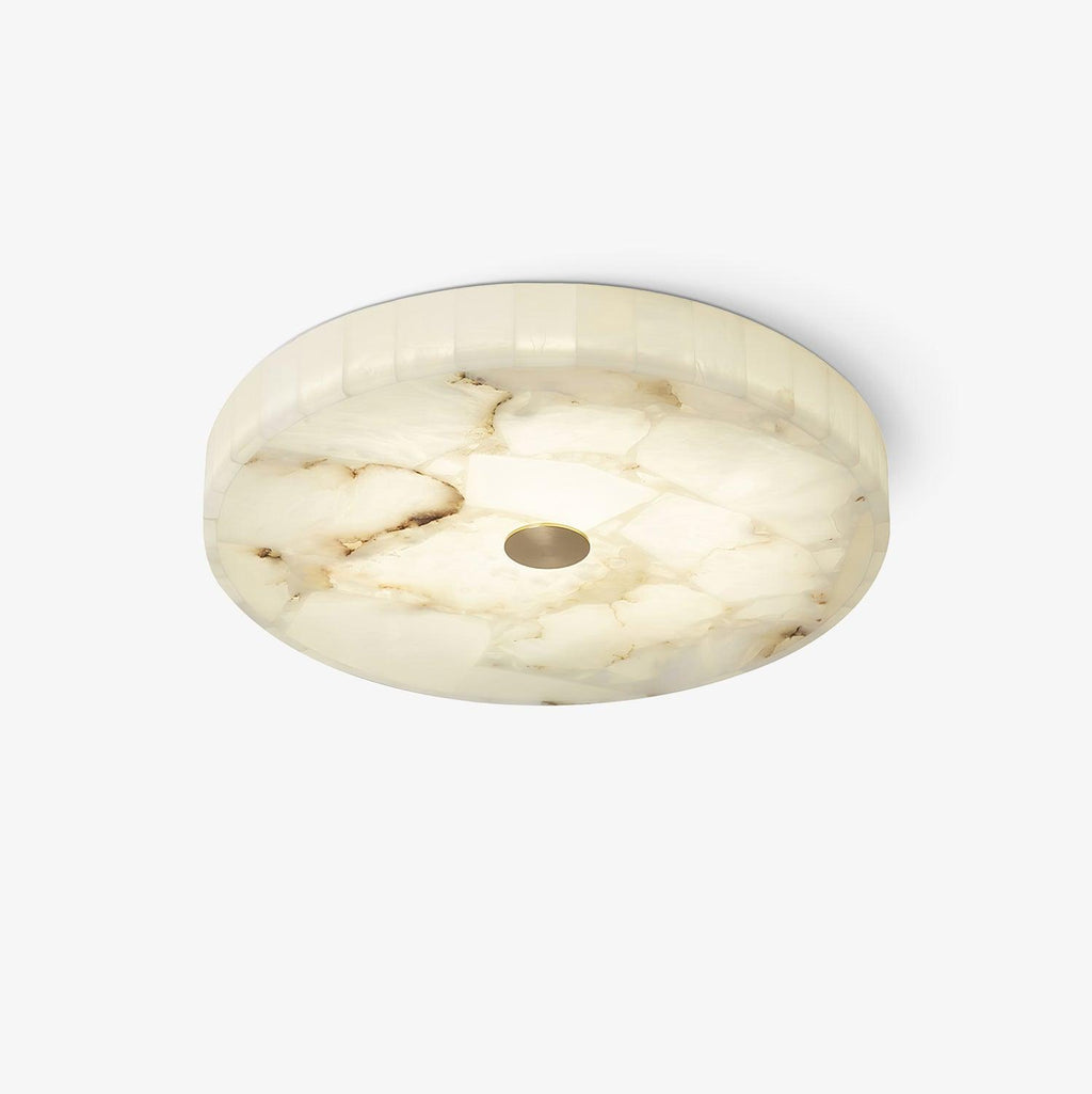 Delya Round Alabaster Ceiling Light