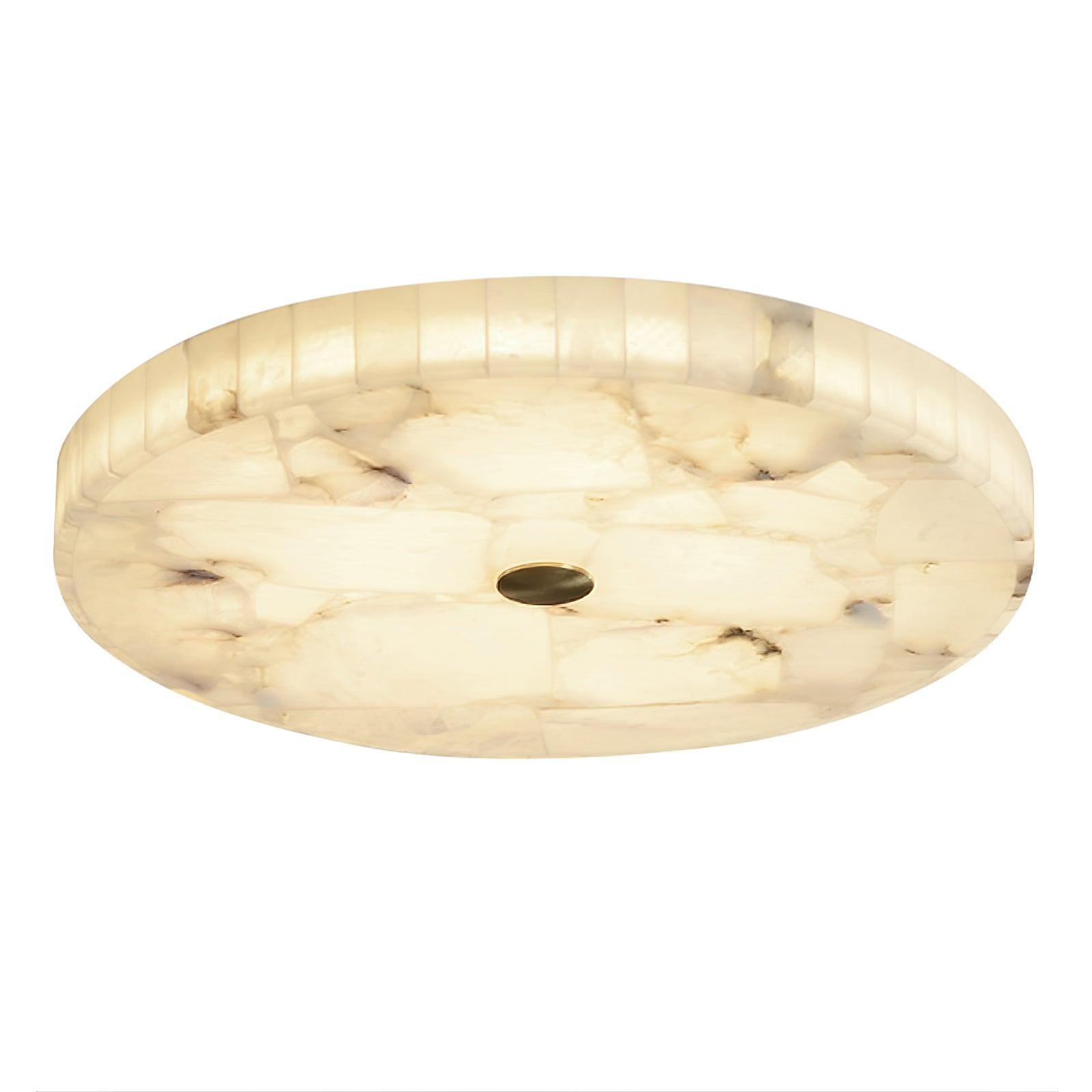 Delya Round Alabaster Ceiling Light