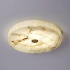 Delya Round Alabaster Ceiling Light