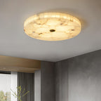 Delya Round Alabaster Ceiling Light